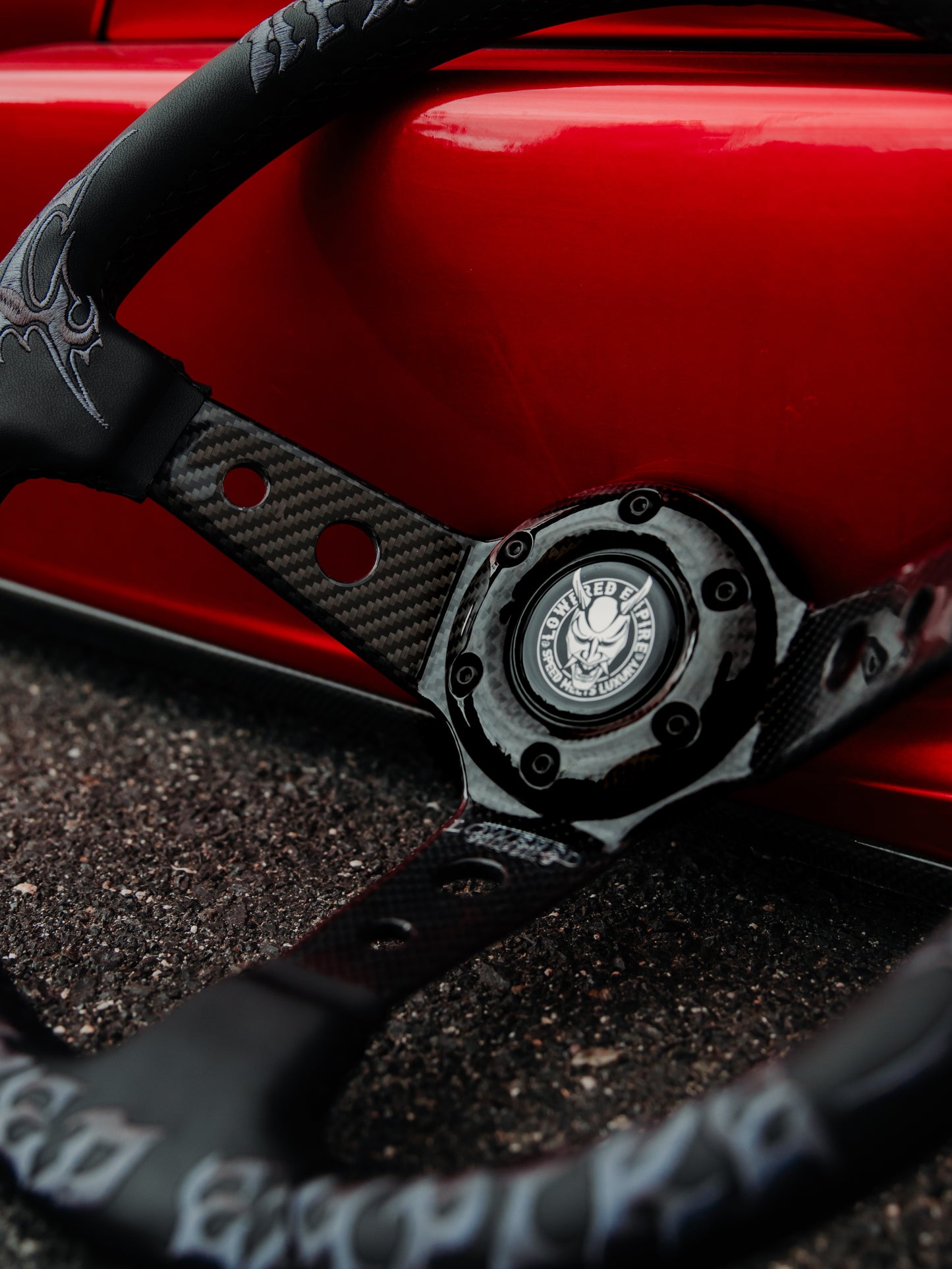 Carbon Fiber After Hours Club AH-2 Steering Wheel 350mm- Lowered Empire