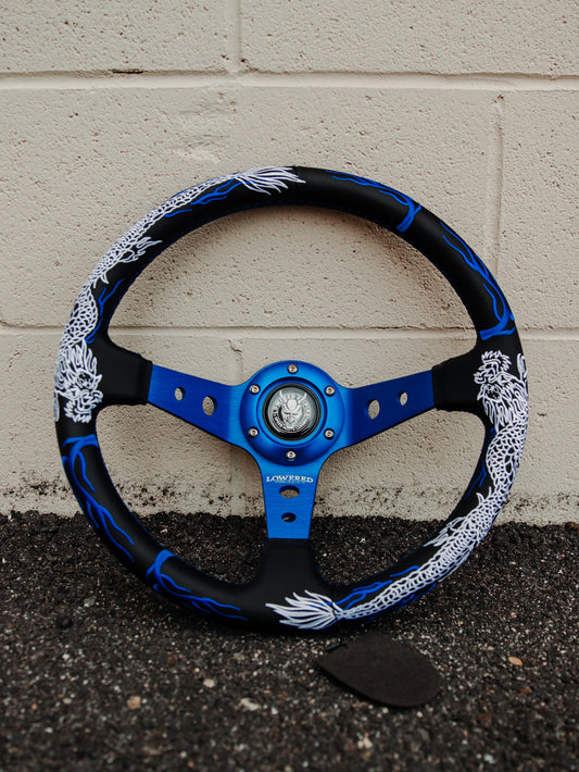 Blue Dragon's Breath DB-2 Steering Wheel 350mm- Lowered Empire