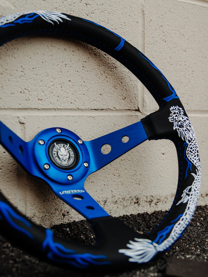 Blue Dragon's Breath DB-2 Steering Wheel 350mm- Lowered Empire