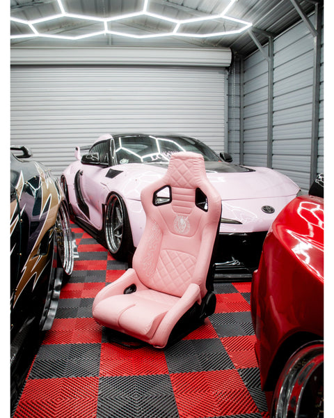 Pink Lowered Empire Flame Recline Seats x2 Pair (Copy)