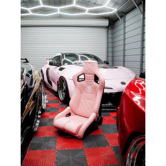 Pink Lowered Empire Flame Recline Seats x2 Pair (Copy)