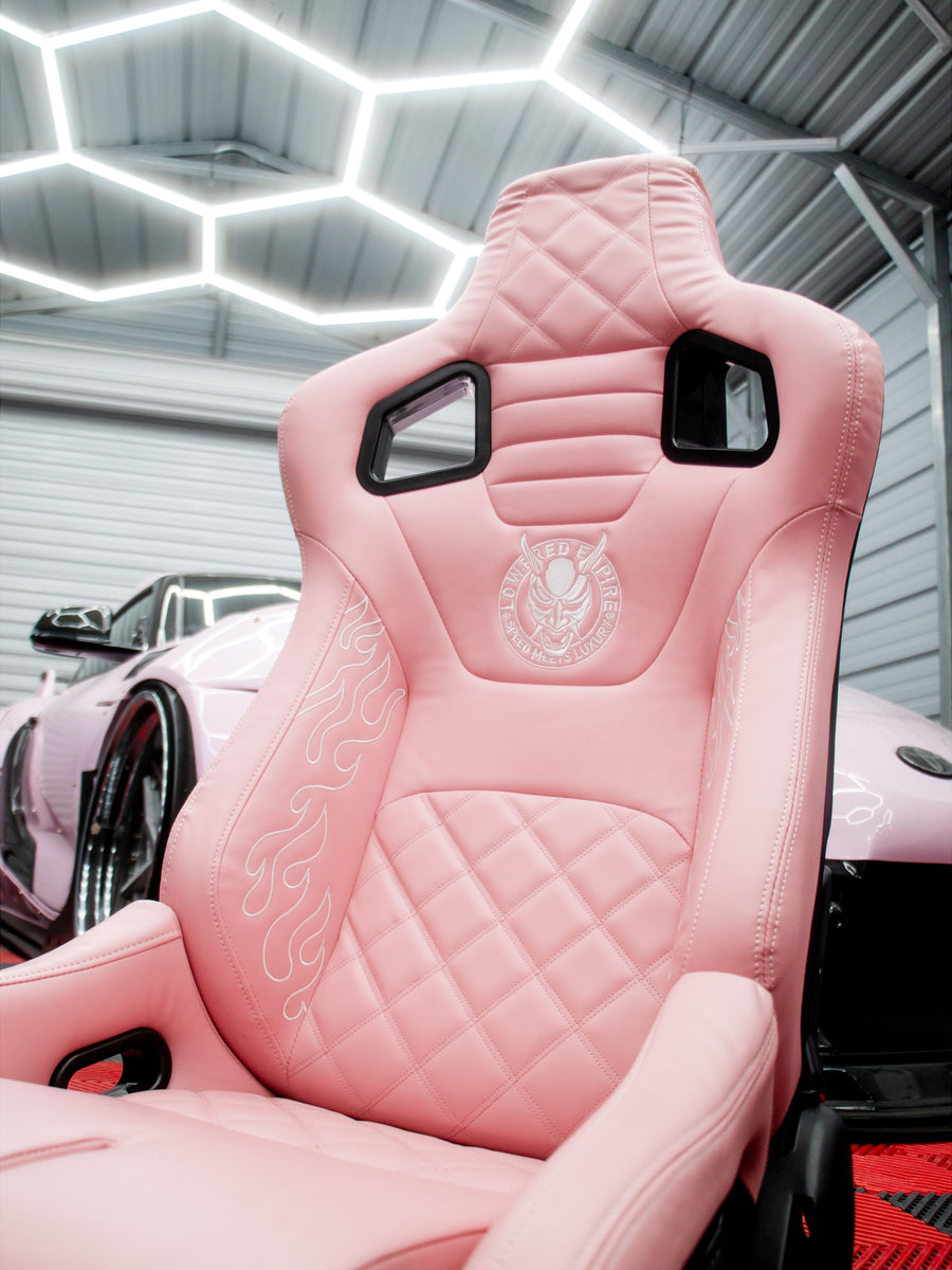 Pink Lowered Empire Flame Recline Seats x2 Pair (Copy)