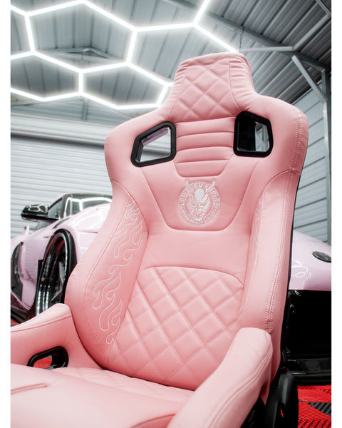 Pink Lowered Empire Flame Recline Seats x2 Pair (Copy)