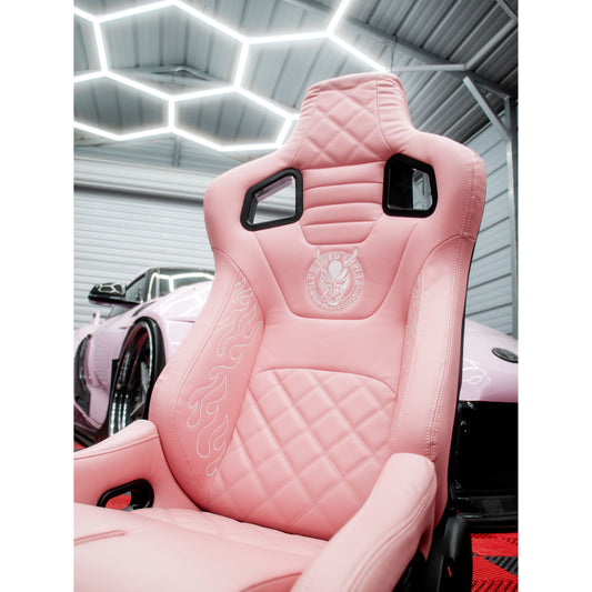 Pink Lowered Empire Flame Recline Seats x2 Pair (Copy)
