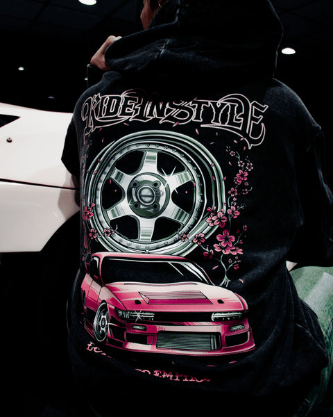 Ride In Style Acid Wash Premium Hoodie