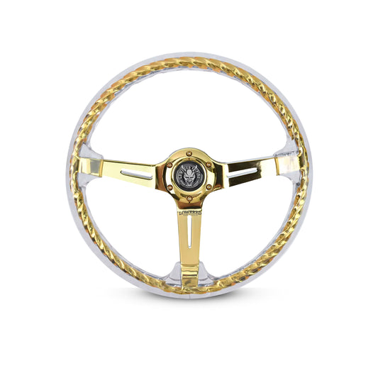 Gold Rider Rakkī JDM DR-1 Steering Wheel 350mm - Lowered Empire