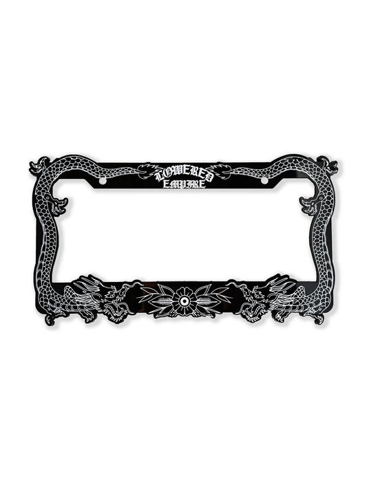 Japanese Dragon Acrylic License Plate Frames