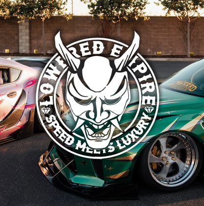 Lowered Empire Logo Banner Decal Rear Windshield Sticker