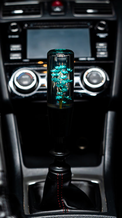 Evermint Blossom Clear Flower Shift Knob | Universal Manual Car Shifter