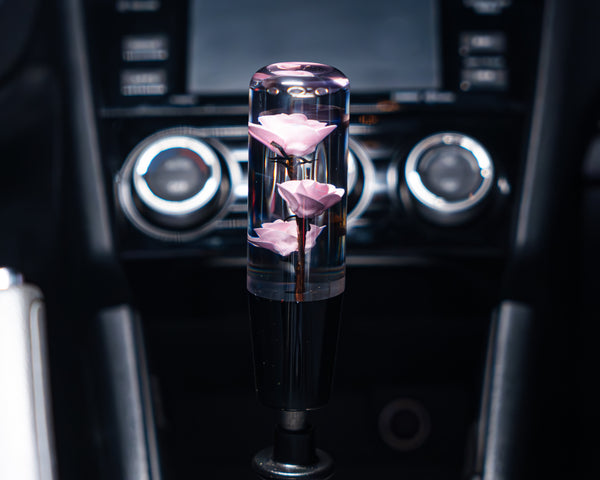 Pink Camellias Roses Shift Knob