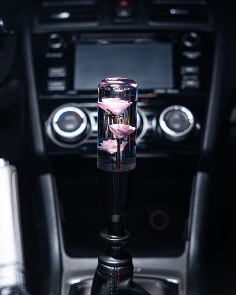 Pink Camellias Roses Shift Knob