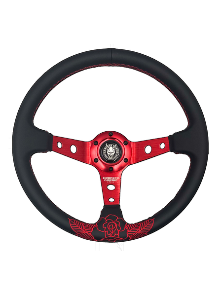 Killer Red Roses Steering Wheel