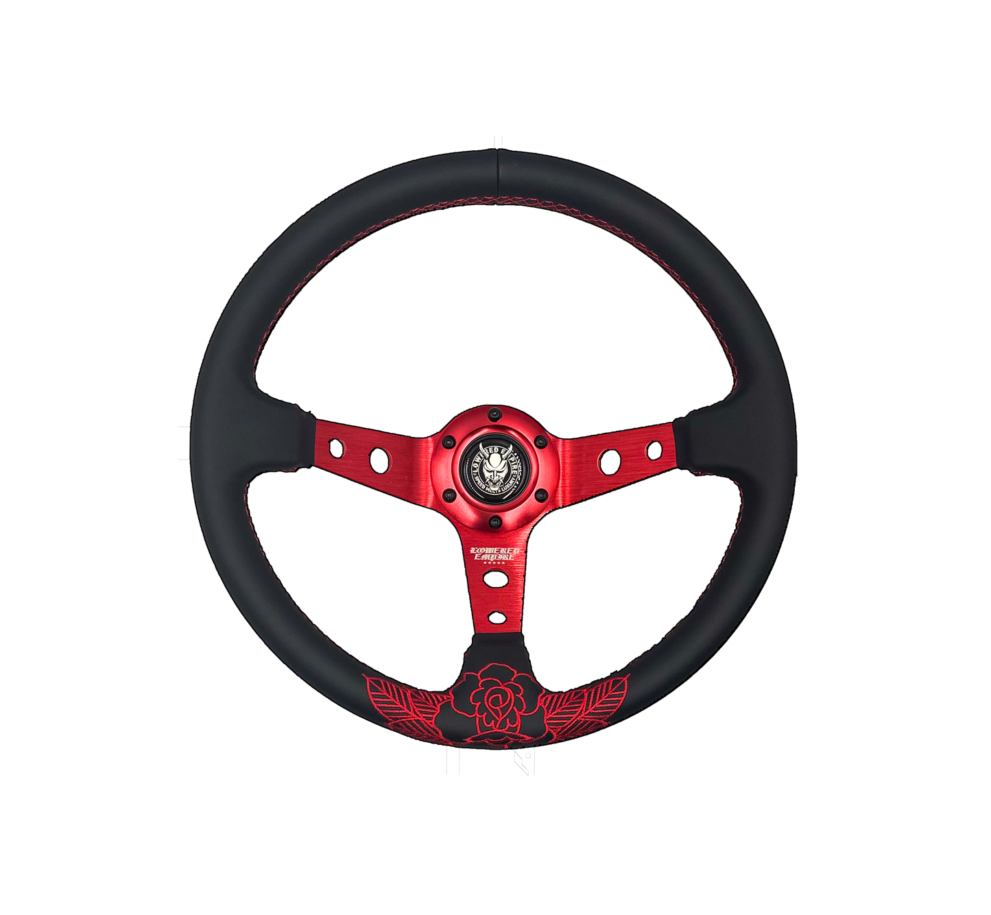 Killer Red Roses Steering Wheel