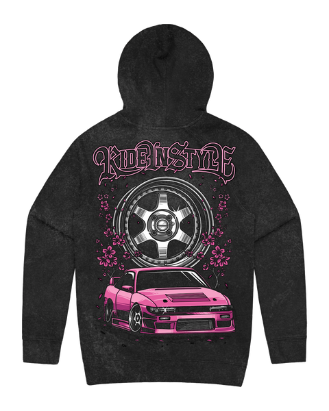 Ride In Style Acid Wash Premium Hoodie