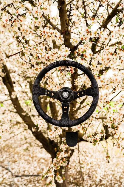 Carbon Fiber Killer Roses KR-3 Steering Wheel 350mm- Lowered Empire