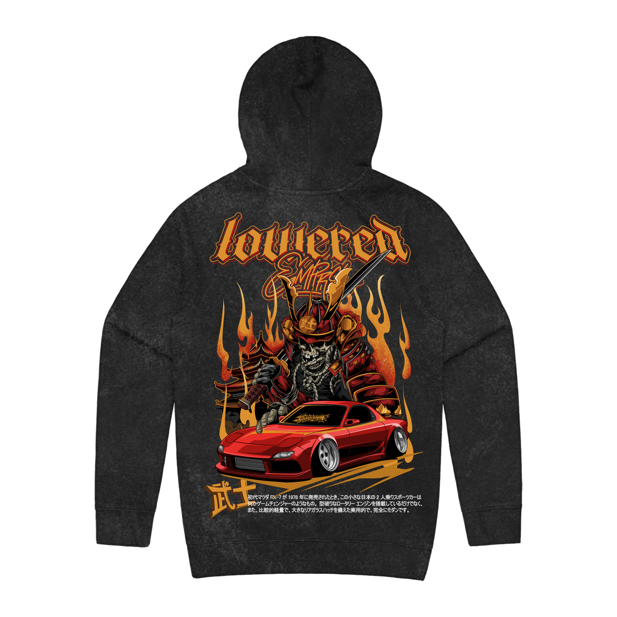 The RX7 Reaper Acid Wash Premium Hoodie