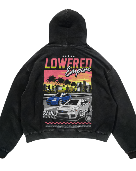 Sunset Drives Premium  Heavyweight Hoodie
