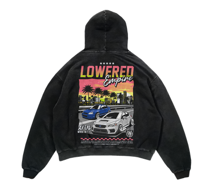 Sunset Drives Premium  Heavyweight Hoodie
