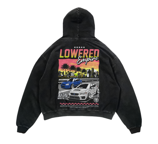 Sunset Drives Premium  Heavyweight Hoodie