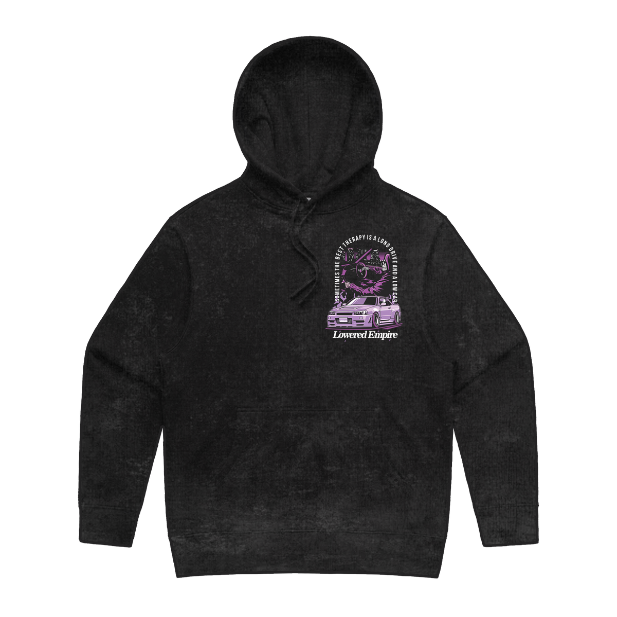 Therapy NightsAcid Wash Premium Hoodie