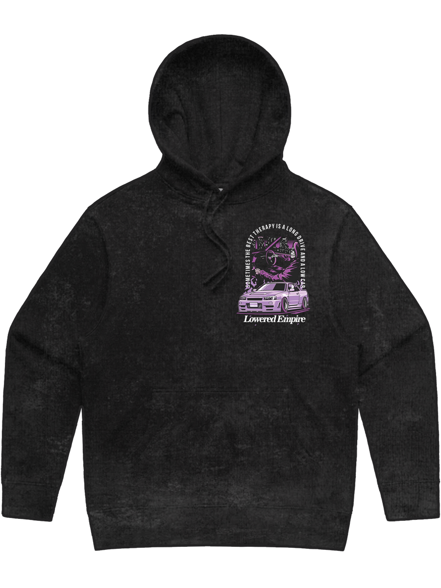 Therapy NightsAcid Wash Premium Hoodie