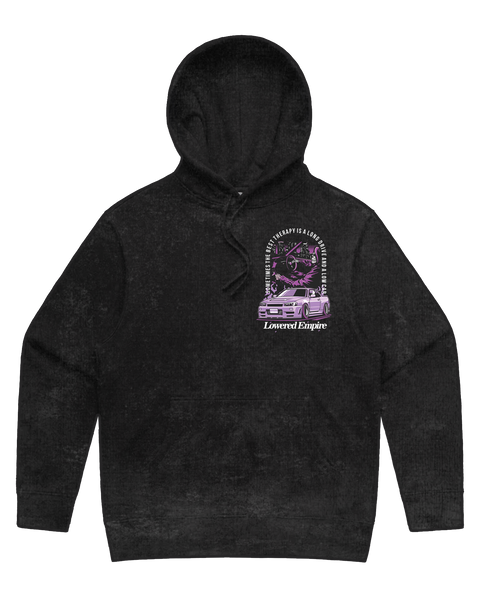 Therapy NightsAcid Wash Premium Hoodie