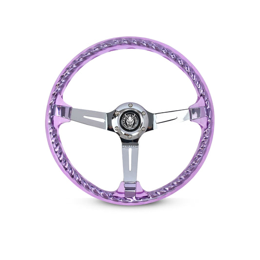 Purple Rider Rakkī JDM DR-1 Steering Wheel 350mm - Lowered Empire