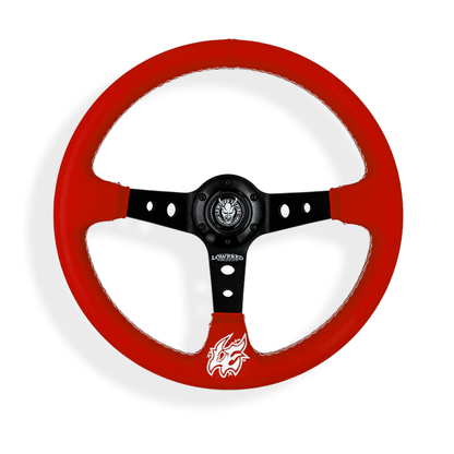 Deep Red Pastel Steering Wheel Collection 350mm PC-4