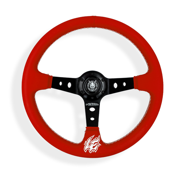 Deep Red Pastel Steering Wheel Collection 350mm PC-4