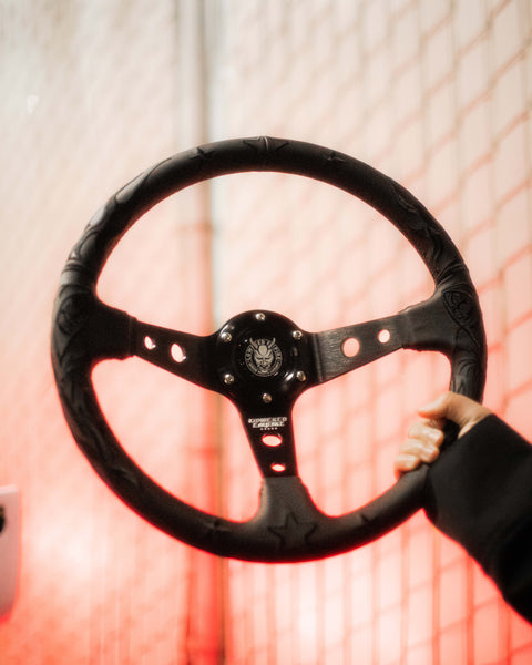 The Black Reaper Steering Wheel Premium Leather