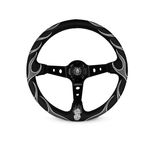 Dark Hellfire Steering Wheel 350mm Lowered Empire