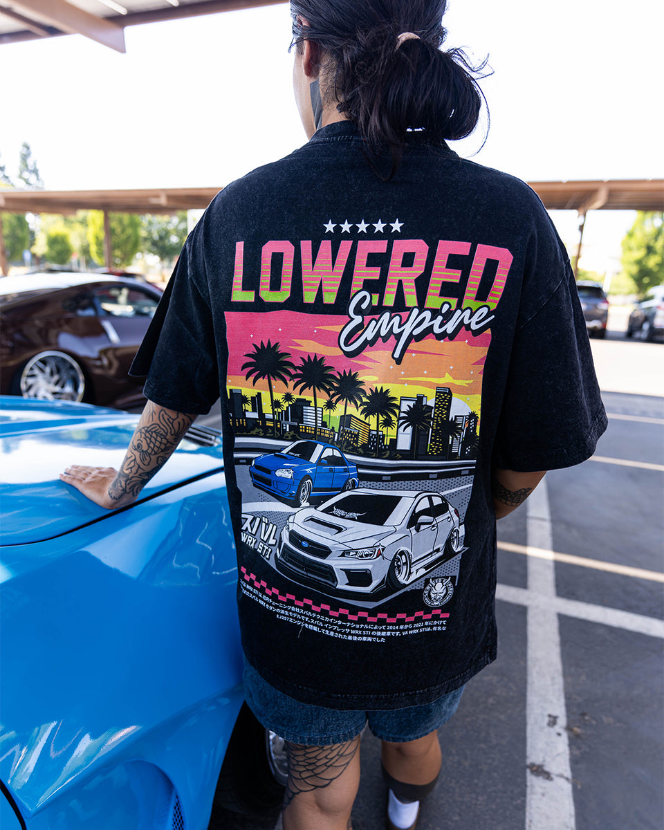 Sunset Drives  Acid- Wash Premium Tee