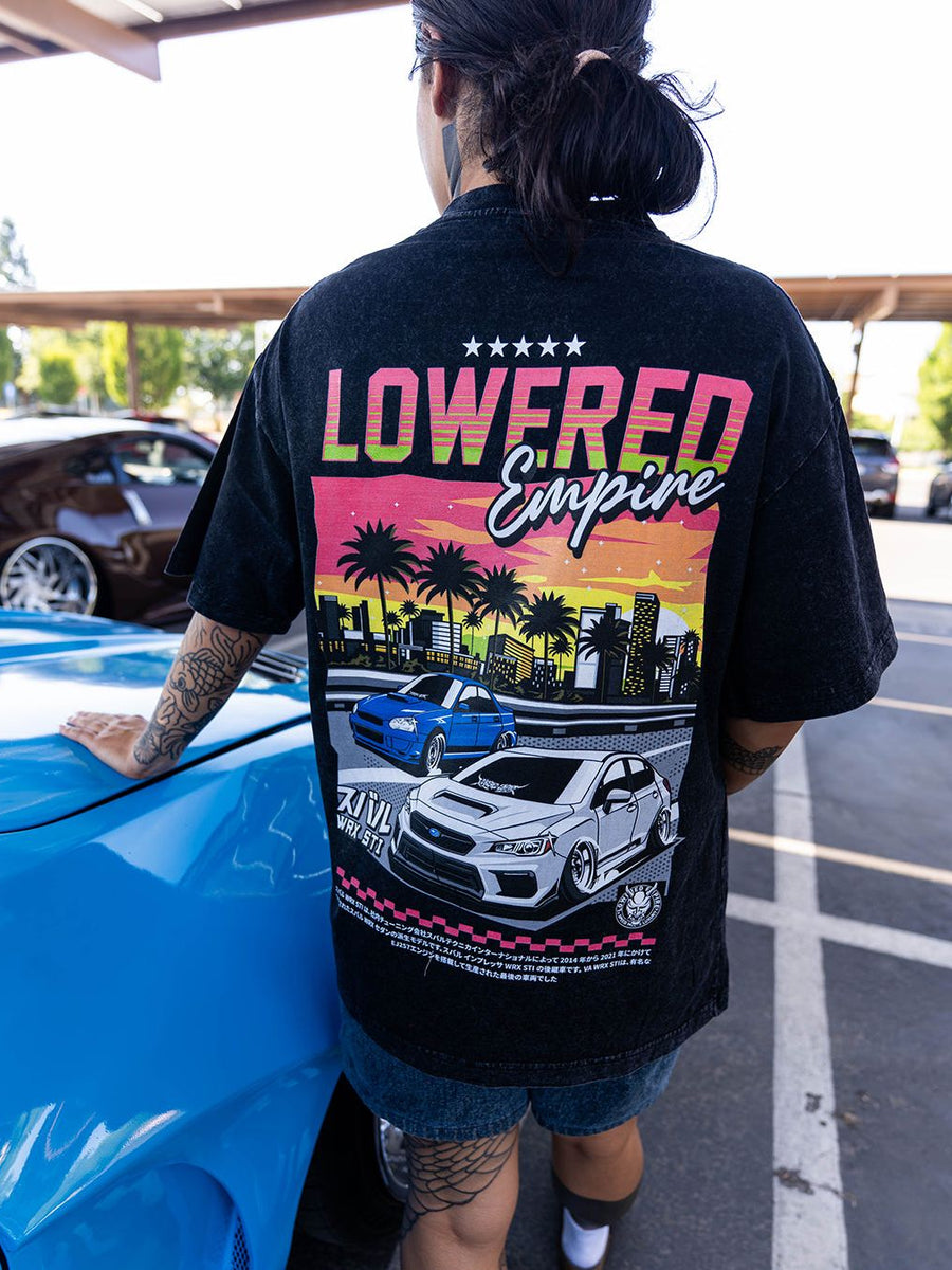 Sunset Drives  Acid- Wash Premium Tee