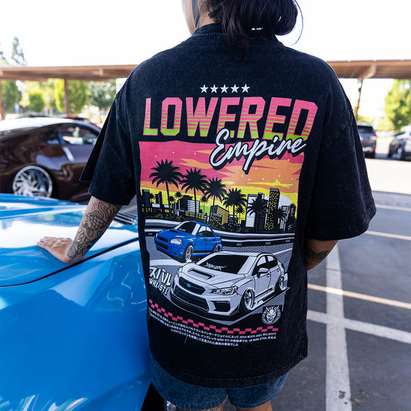 Sunset Drives  Acid- Wash Premium Tee