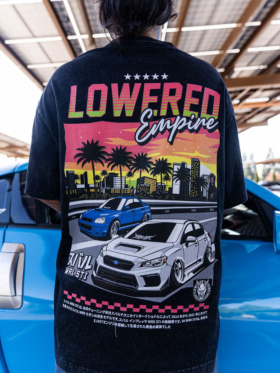 Sunset Drives  Acid- Wash Premium Tee