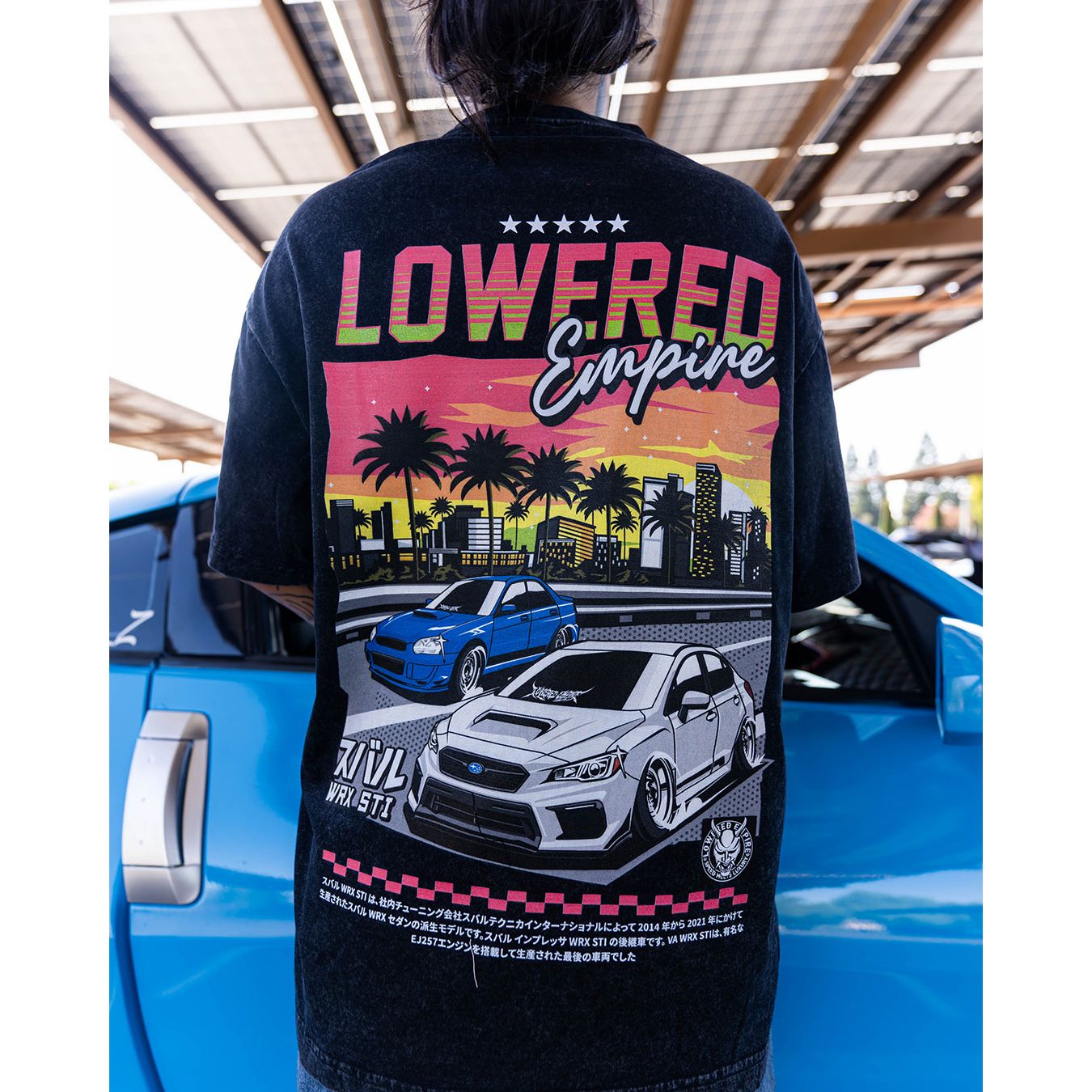 Sunset Drives  Acid- Wash Premium Tee