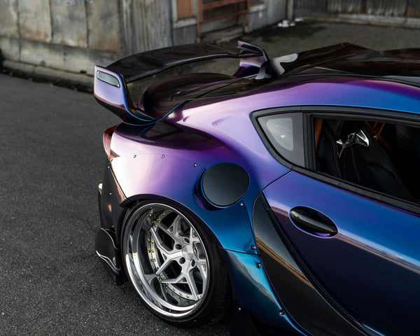 Glossy Purple To Blue Vinyl Wrap