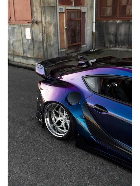 Glossy Purple To Blue Vinyl Wrap
