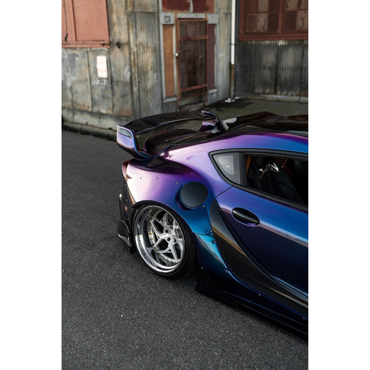 Glossy Purple To Blue Vinyl Wrap