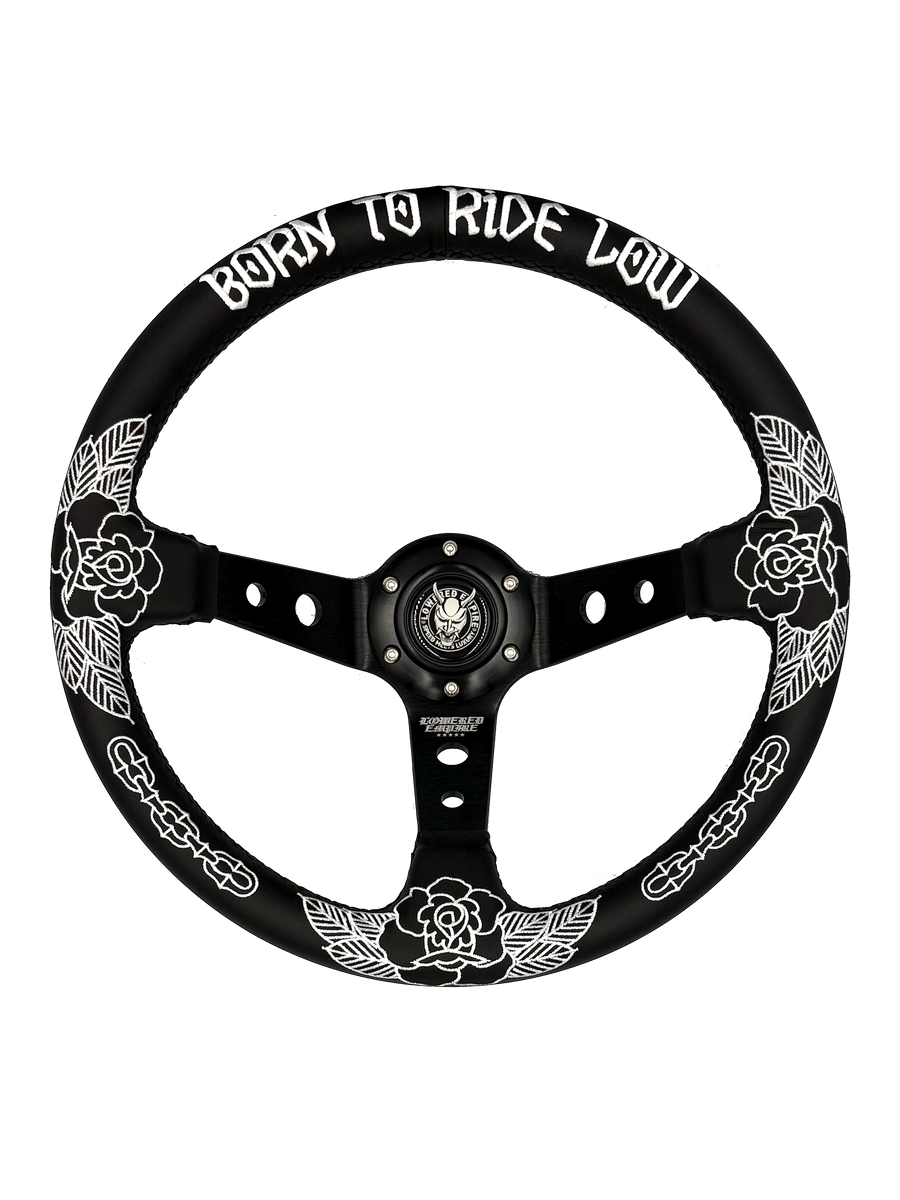 Killer Roses Traditional Design Steering Wheel