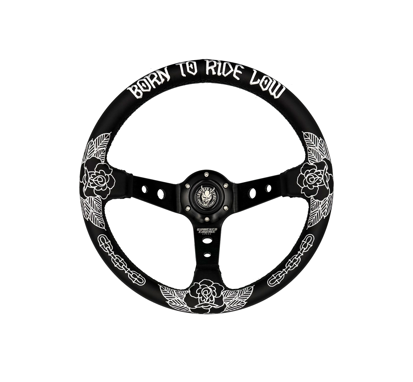 Killer Roses Traditional Design Steering Wheel