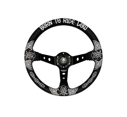 Killer Roses Traditional Design Steering Wheel