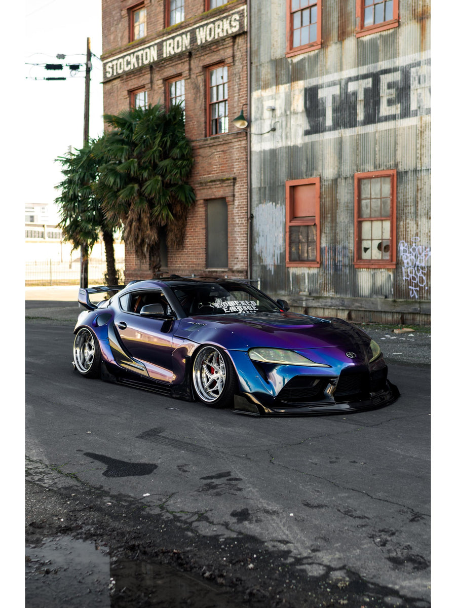 Glossy Purple To Blue Vinyl Wrap