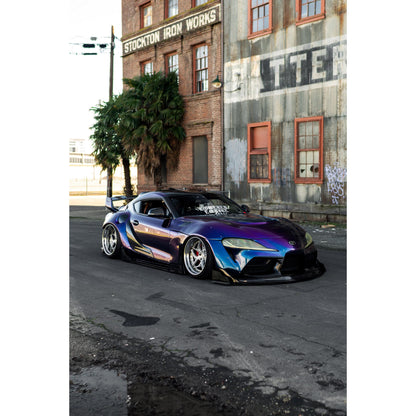 Glossy Purple To Blue Vinyl Wrap