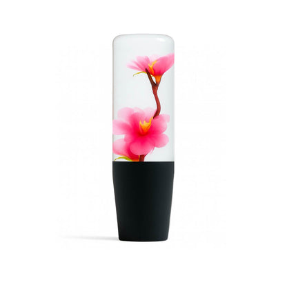 Pink Azalea Clear Flower Shift Knob 6" | Universal Manual Car Shifter