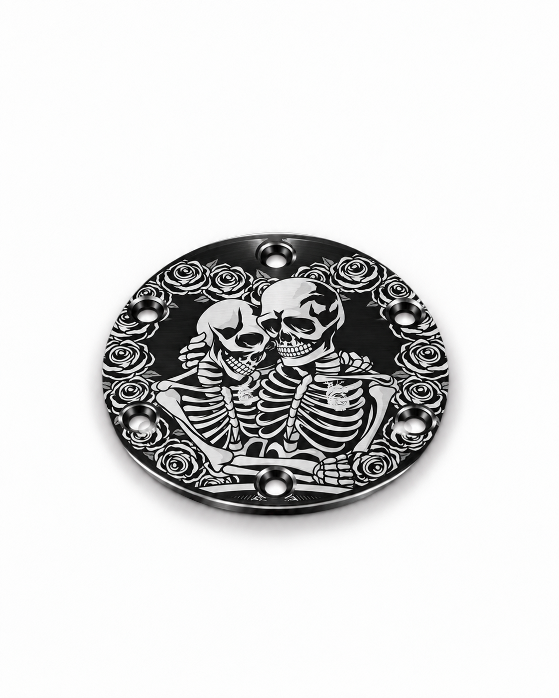 Skeleton Lovers Universal Etched Horn Delete Plate