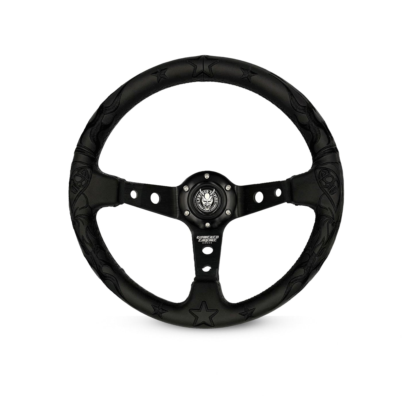 Black Reaper BR-1 Steering Wheel 350mm- Lowered Empire