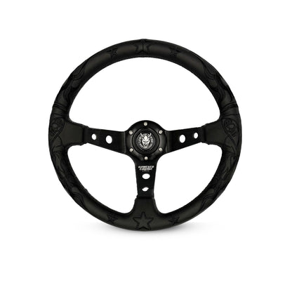 Black Reaper BR-1 Steering Wheel 350mm- Lowered Empire