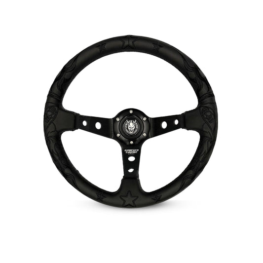 Black Reaper BR-1 Steering Wheel 350mm- Lowered Empire