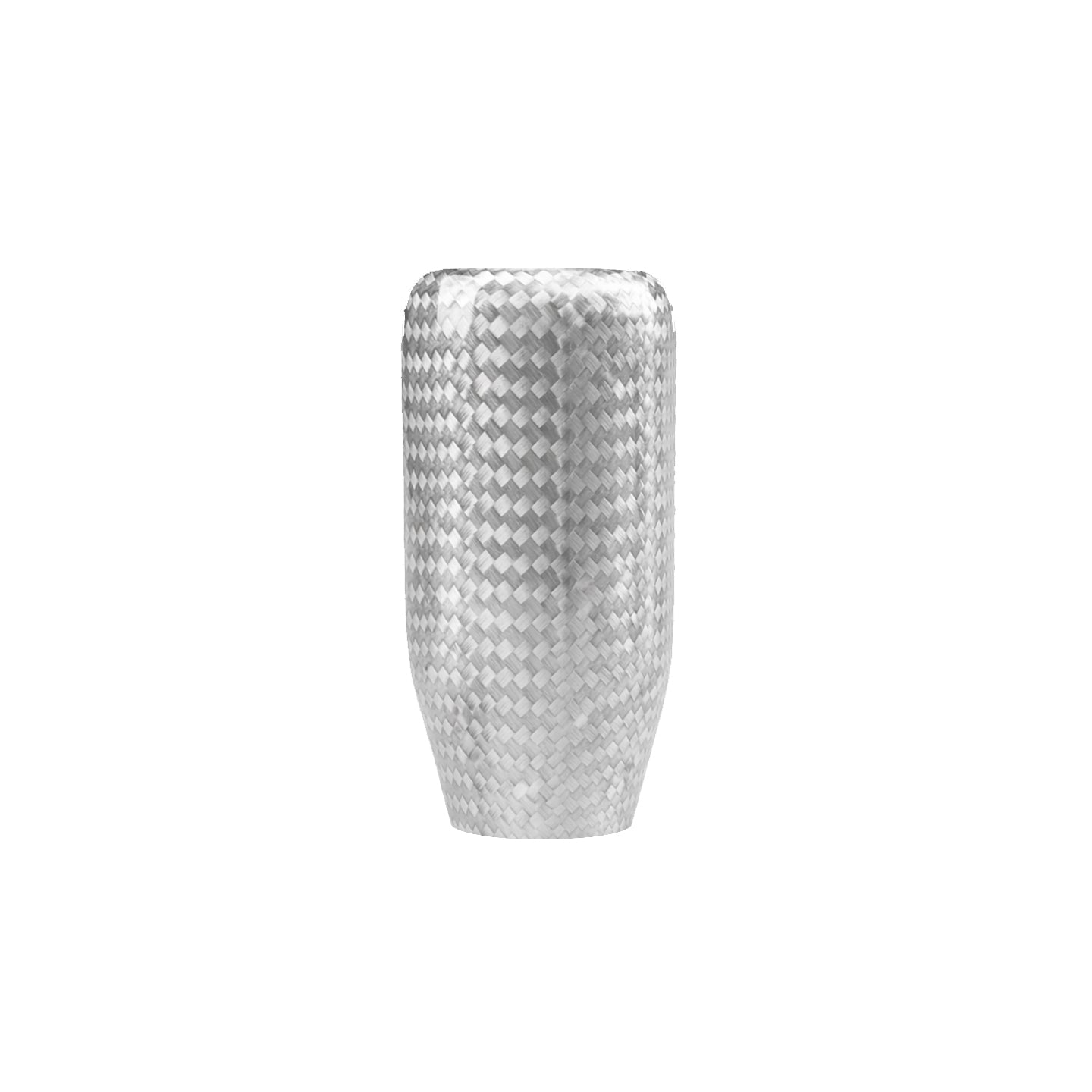 Silver Carbon Fiber Shift Knob | Universal Manual Car Shifter